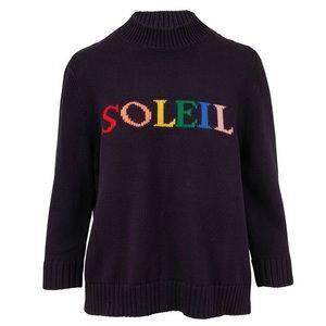Chinti & Parker ‘SOLEIL’ Knit Sweater / Navy Blue / Size Medium